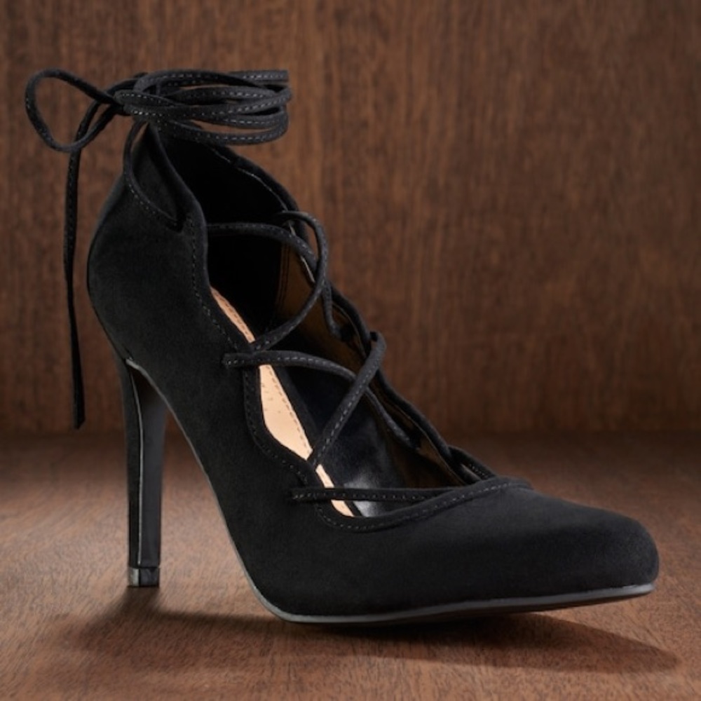 LC Lauren Conrad Lace-Up Heels